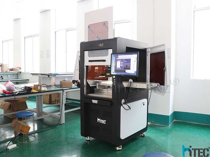 50w CCD fiber laser marking machine